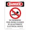 Signmission Safety Sign, OSHA Danger, 18" Height, Rigid Plastic, No Swimming Pool Being, Portrait OS-DS-P-1218-V-1630 - alternate 1